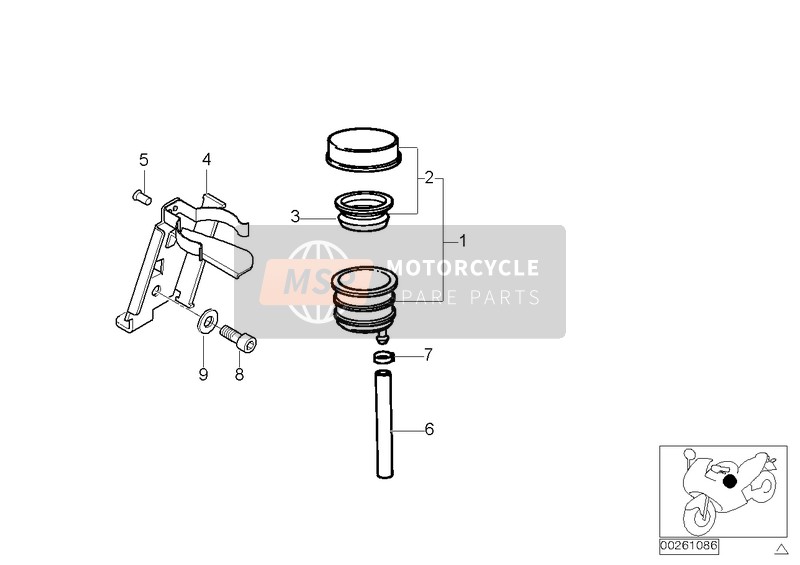 BMW R 1200 C 97 (0424,0434) 1999 Réservoir AR pour un 1999 BMW R 1200 C 97 (0424,0434)