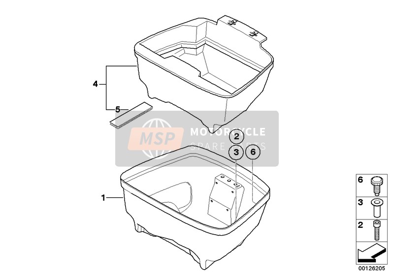 Parte inferiore p top case