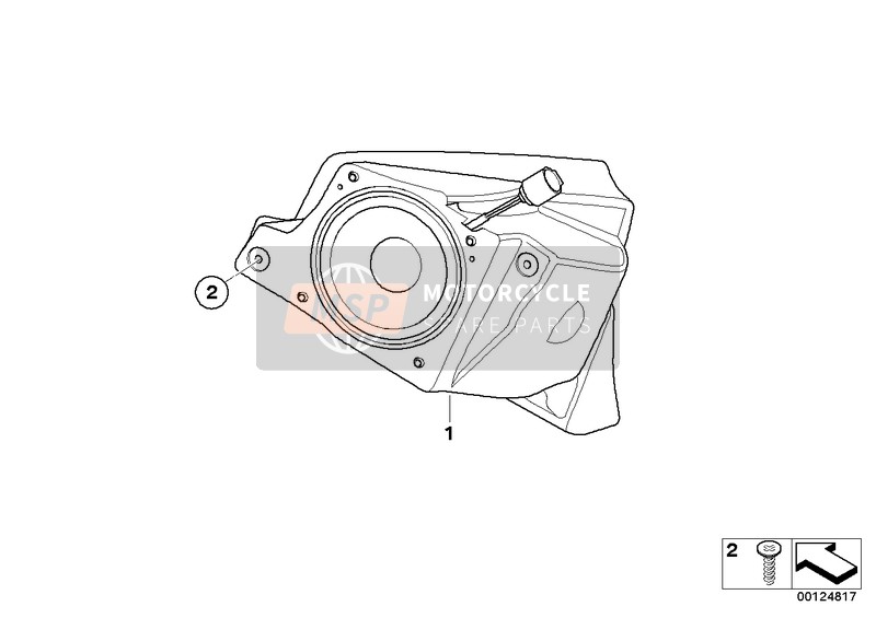 65137671412, Luidsprekerbox Rechts, BMW, 0