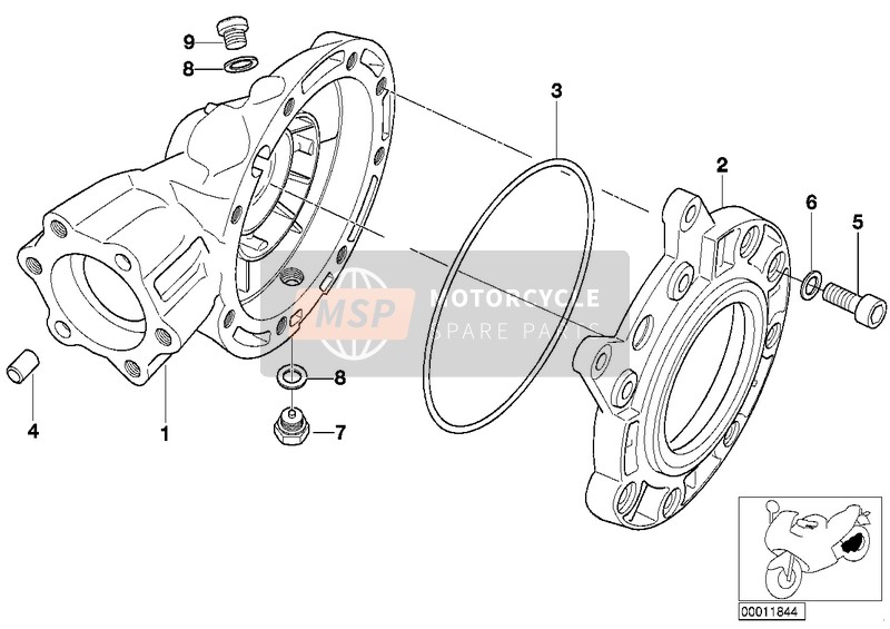 BMW R 1200 CL (0442,0496) 2004 Differenziale elementi singoli per un 2004 BMW R 1200 CL (0442,0496)