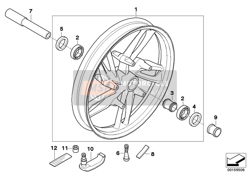 36317691443, Tubo Distanziatore, BMW, 1