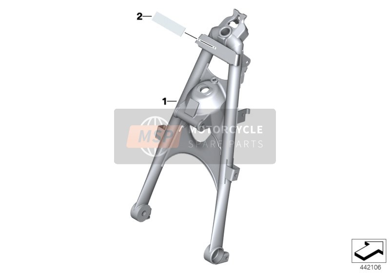 BMW R 1200 GS 04 (0307,0317) 2007 Marco frontal para un 2007 BMW R 1200 GS 04 (0307,0317)