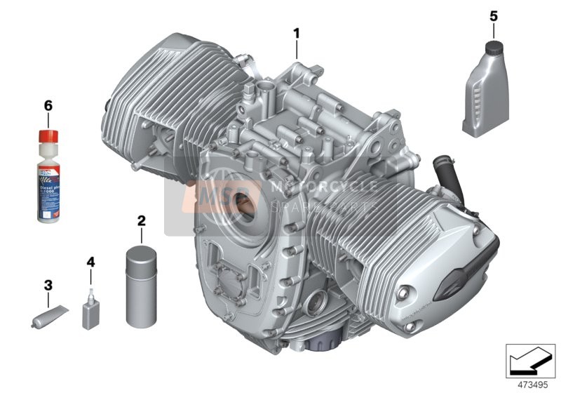 BMW R 1200 GS 04 (0307,0317) 2004 Moteur 2 pour un 2004 BMW R 1200 GS 04 (0307,0317)