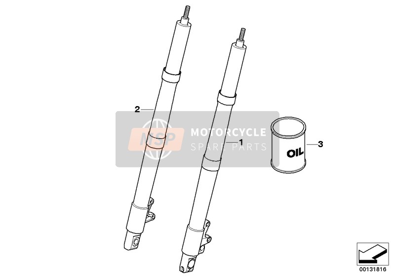 31427664952, Montante A Forcella Destra, BMW, 0