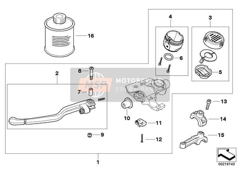 BMW R 1200 GS 04 (0307,0317) 2004 Organi della frizione per un 2004 BMW R 1200 GS 04 (0307,0317)