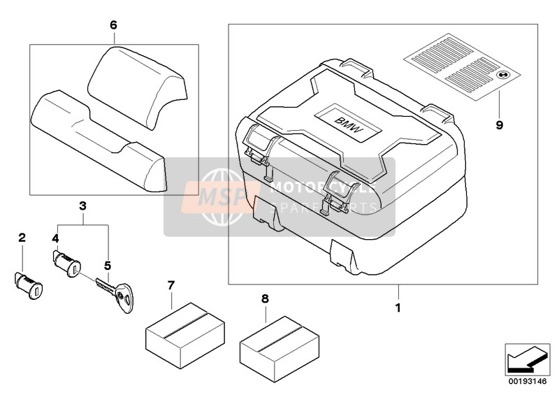 77438527849, Variotop Case, BMW, 1