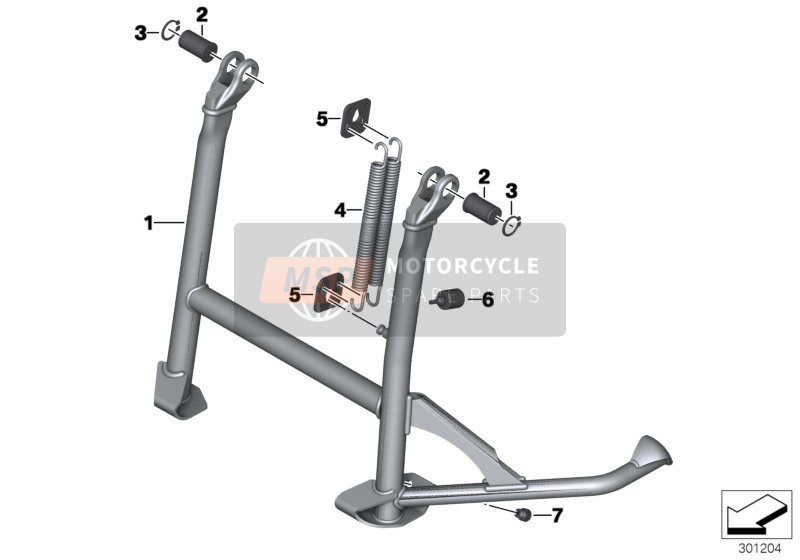 BMW R 1200 GS (0A01, 0A11) 2011 Center stand for a 2011 BMW R 1200 GS (0A01, 0A11)