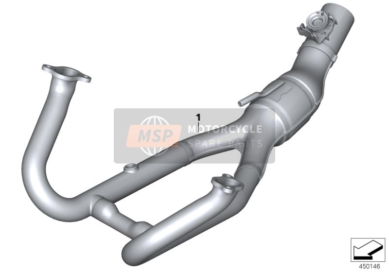 BMW R 1200 GS (0A01, 0A11) 2011 Exhaust Manifold, Chrome-plated 2 for a 2011 BMW R 1200 GS (0A01, 0A11)