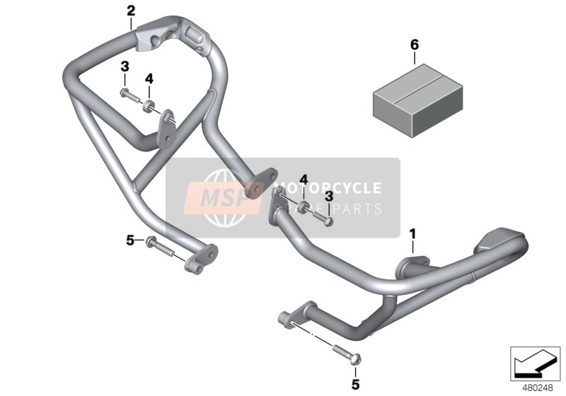 Etrier de protection de moteur 3