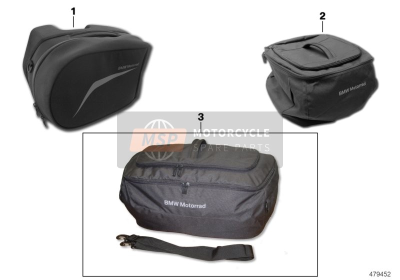 BMW R 1200 GS (0A01, 0A11) 2011 INNER BAG PANNIER/TOPCASE 2 for a 2011 BMW R 1200 GS (0A01, 0A11)