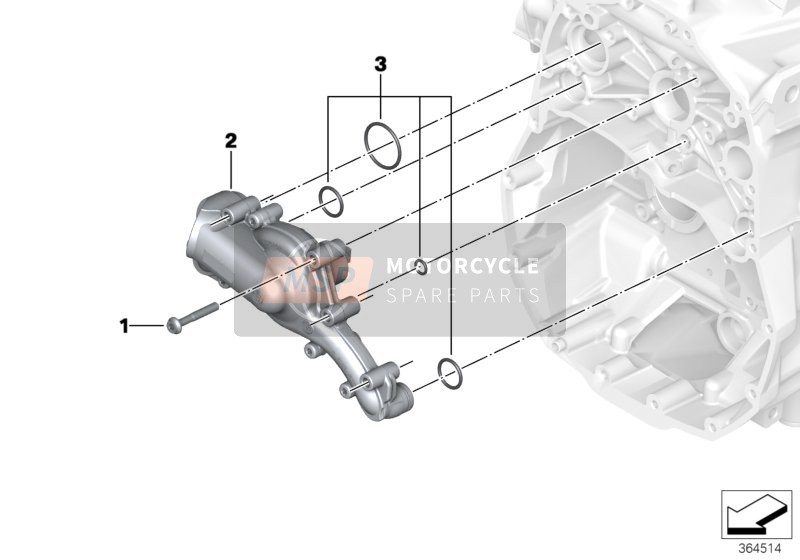 BMW R 1200 GS (0A01, 0A11) 2011 WASSERPUMPE 2 für ein 2011 BMW R 1200 GS (0A01, 0A11)