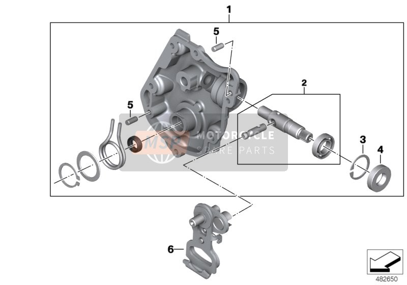 BMW R 1200 GS (0A01, 0A11) 2011 Couvercle De Boîtier De Commande De Changement De Vitesse 2 pour un 2011 BMW R 1200 GS (0A01, 0A11)