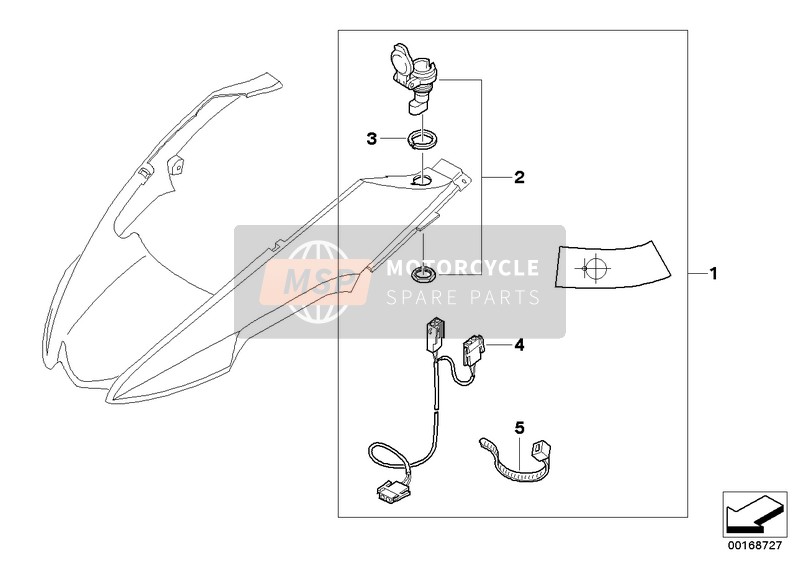 BMW R 1200 GS 10 (0450,0460) 2008 RETROFIT KIT, SOCKET for a 2008 BMW R 1200 GS 10 (0450,0460)