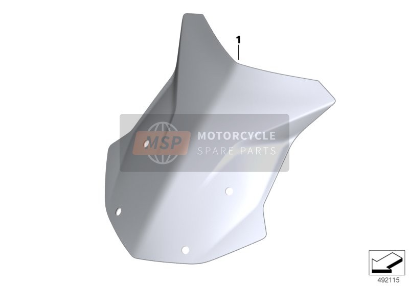 BMW R 1200 GS 17 (0A51, 0A61) 2017 WINDSHIELD for a 2017 BMW R 1200 GS 17 (0A51, 0A61)