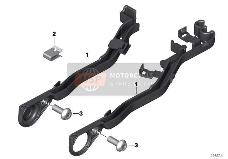 BMW R 1200 GS 17 (0A51, 0A61) 2015 Kabelführung, Getriebe für ein 2015 BMW R 1200 GS 17 (0A51, 0A61)