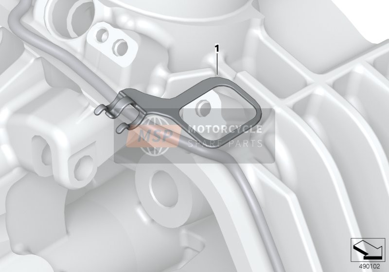 BMW R 1200 GS 17 (0A51, 0A61) 2016 Soporte distanciador para un 2016 BMW R 1200 GS 17 (0A51, 0A61)