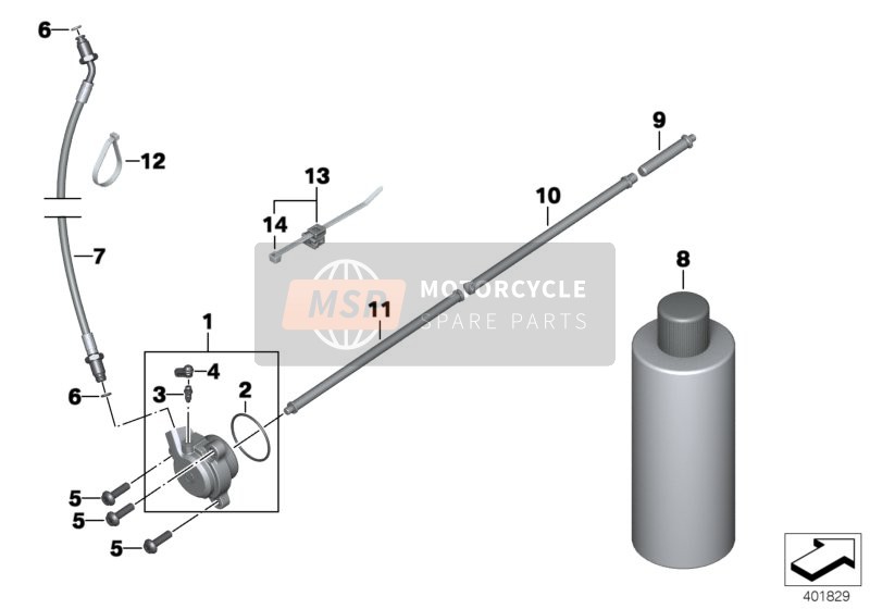 BMW R 1200 GS 17 (0A51, 0A61) 2016 Control de embrague para un 2016 BMW R 1200 GS 17 (0A51, 0A61)