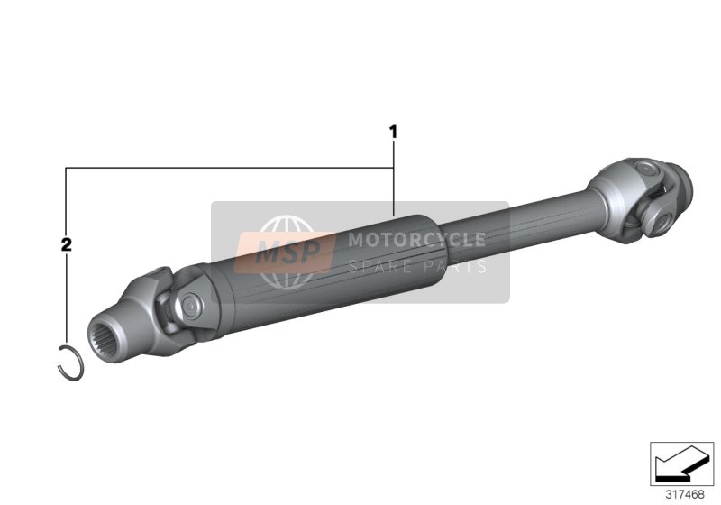 BMW R 1200 GS 17 (0A51, 0A61) 2018 DRIVE SHAFT for a 2018 BMW R 1200 GS 17 (0A51, 0A61)