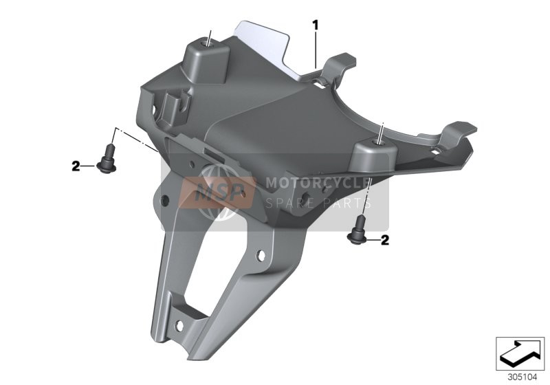 BMW R 1200 GS Adve. (0A02, 0A12) 2015 Portatarga per un 2015 BMW R 1200 GS Adve. (0A02, 0A12)