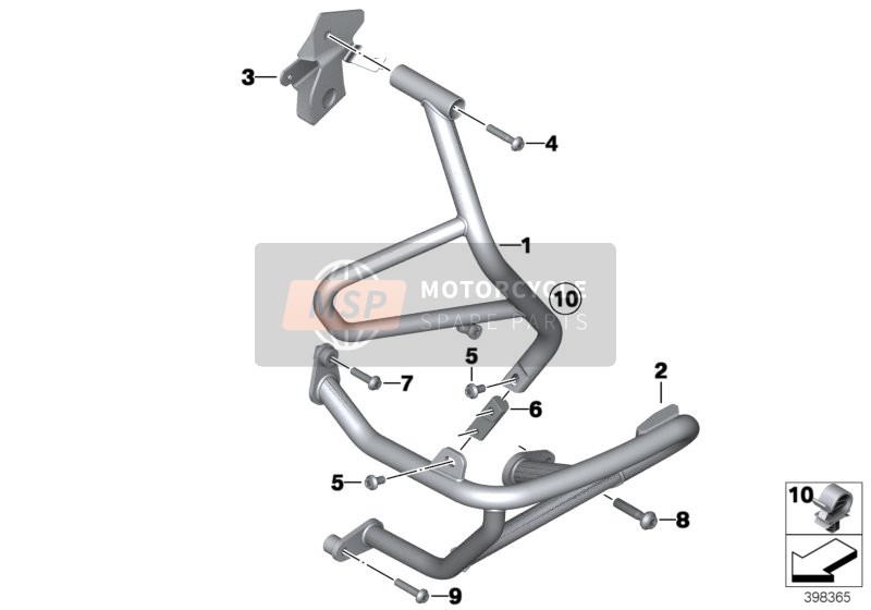 BMW R 1200 GS Adve. (0A02, 0A12) 2017 Schutzbügel für ein 2017 BMW R 1200 GS Adve. (0A02, 0A12)