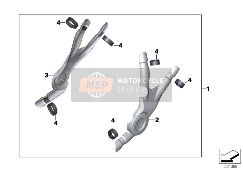 BMW R 1200 GS Adve. (0A02, 0A12) 2014 Protección del chasis "Style" para un 2014 BMW R 1200 GS Adve. (0A02, 0A12)