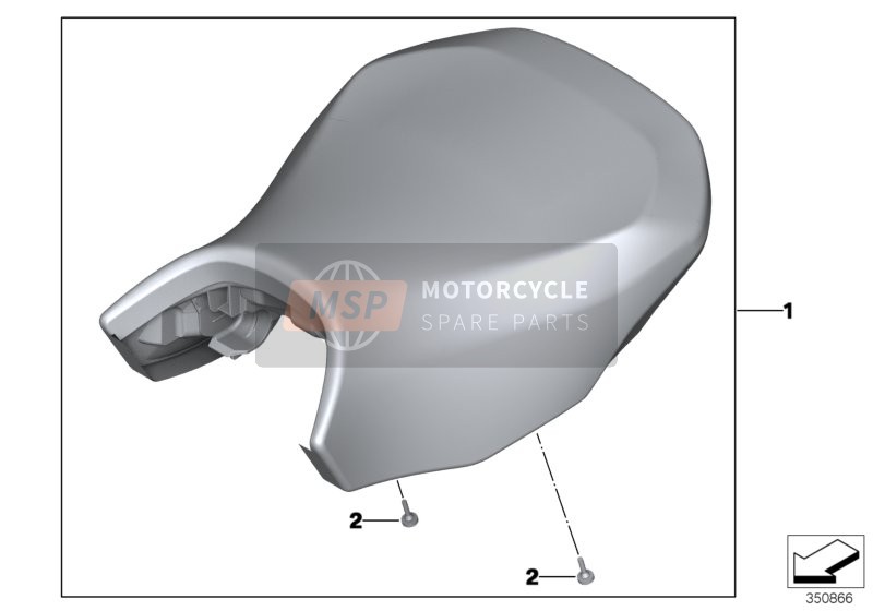 BMW R 1200 GS Adve. (0A02, 0A12) 2014 Zitting bestuurder voor een 2014 BMW R 1200 GS Adve. (0A02, 0A12)