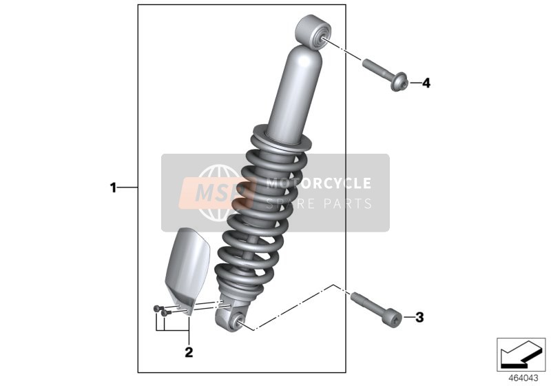 BMW R 1200 GS Adve. (0A02, 0A12) 2017 Federbein vorn für ein 2017 BMW R 1200 GS Adve. (0A02, 0A12)