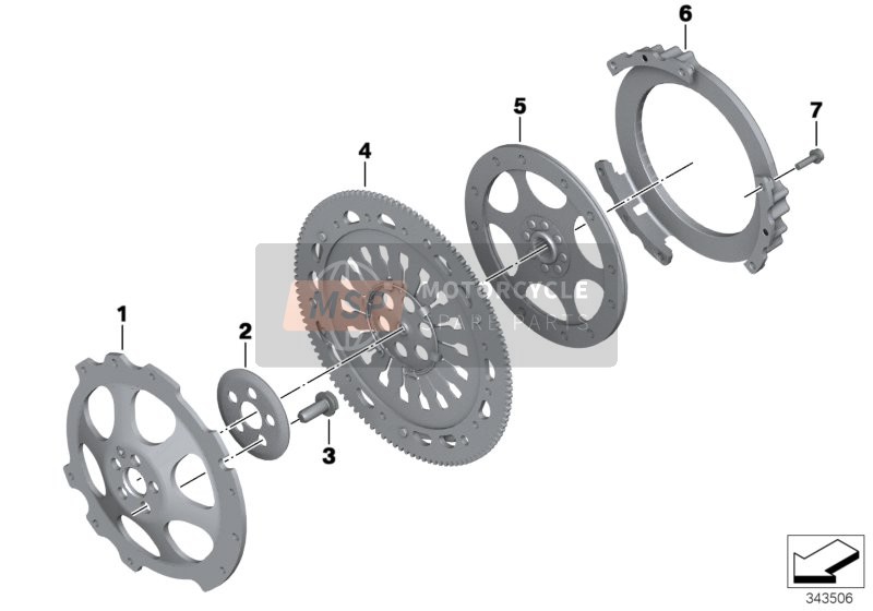 BMW R 1200 R 06 (0378,0398) 2010 Embrayage - pièces singul. pour un 2010 BMW R 1200 R 06 (0378,0398)