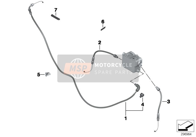 BMW R 1200 R 06 (0378,0398) 2008 Câbles Bowden pour un 2008 BMW R 1200 R 06 (0378,0398)