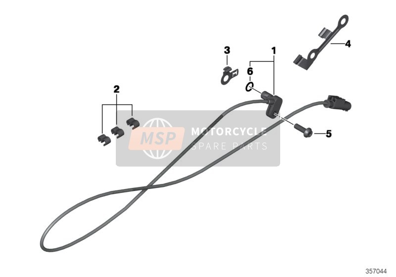 BMW R 1200 R (0A04, 0A14) 2015 Drehzahlsensor hinten für ein 2015 BMW R 1200 R (0A04, 0A14)