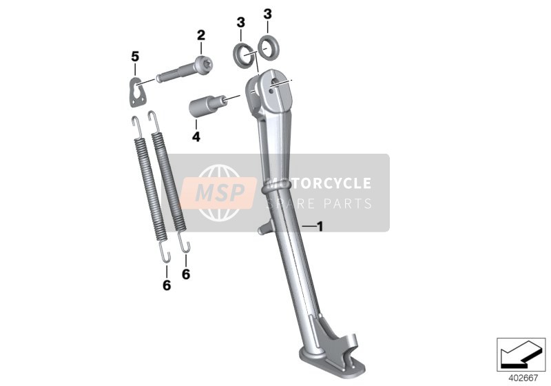 46538540829, Side Stand, BMW, 0