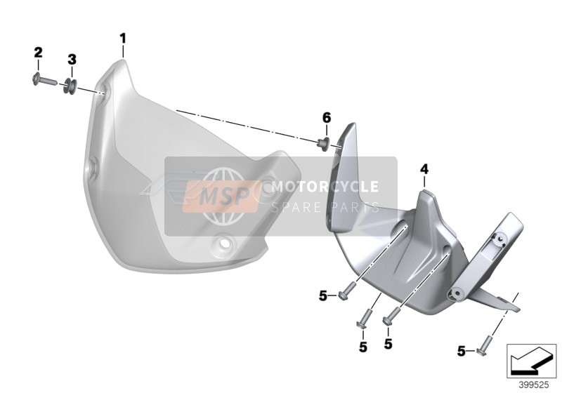 BMW R 1200 R (0A04, 0A14) 2014 Cockpitverkleidung für ein 2014 BMW R 1200 R (0A04, 0A14)