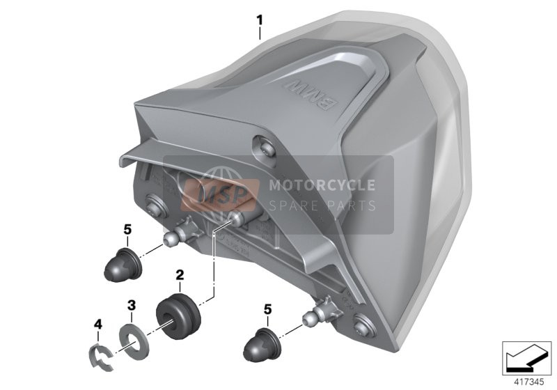 BMW R 1200 R (0A04, 0A14) 2015 Feu arrière à LED pour un 2015 BMW R 1200 R (0A04, 0A14)