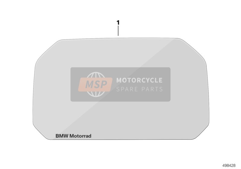 BMW R 1200 R (0A04, 0A14) 2018 Protective film, TFT display for a 2018 BMW R 1200 R (0A04, 0A14)