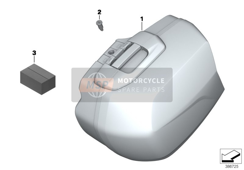 77419832024, Touringkoffer Rechts, BMW, 0