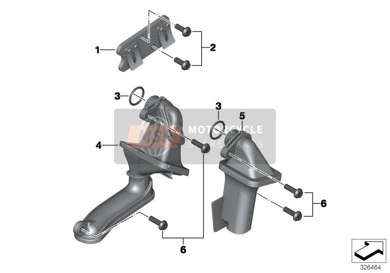 BMW R 1200 R (0A04, 0A14) 2016 Tubería de captación de aceite para un 2016 BMW R 1200 R (0A04, 0A14)