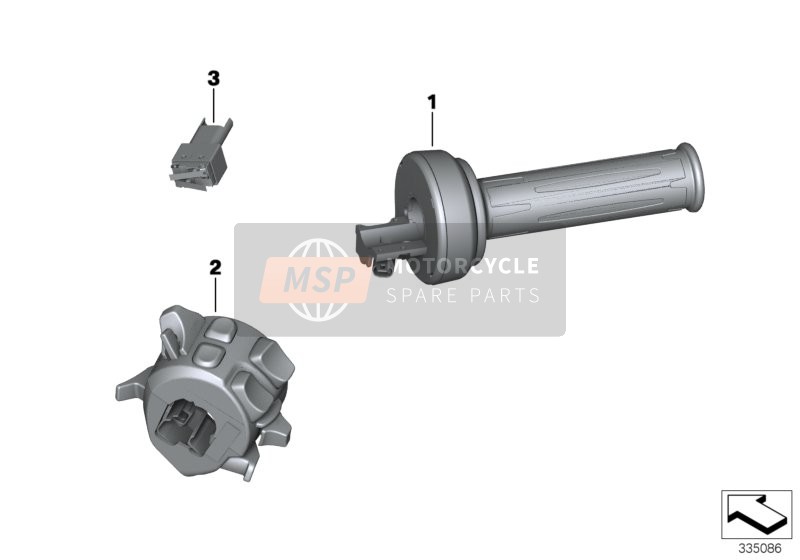 61318534420, Elektronische Gashendel, BMW, 0