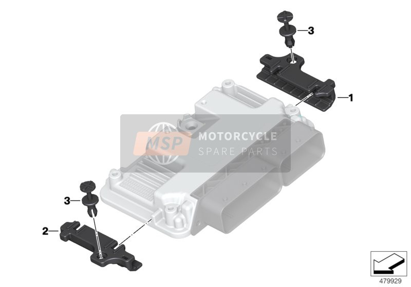 BMW R 1200 R (0A04, 0A14) 2013 BRACKET, CONTROL UNIT for a 2013 BMW R 1200 R (0A04, 0A14)