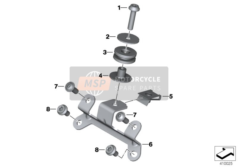 Bracket. Intake silencer