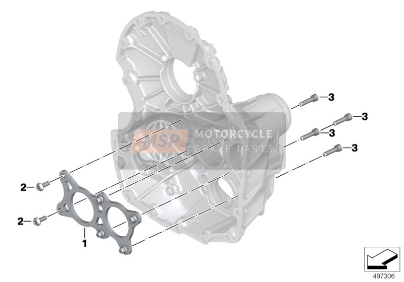 BMW R 1200 R (0A04, 0A14) 2016 Tôle de fixation de palier pour un 2016 BMW R 1200 R (0A04, 0A14)