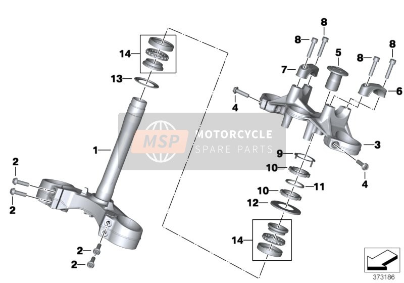 32718540804, Klemmbock Oben Rechts, BMW, 1