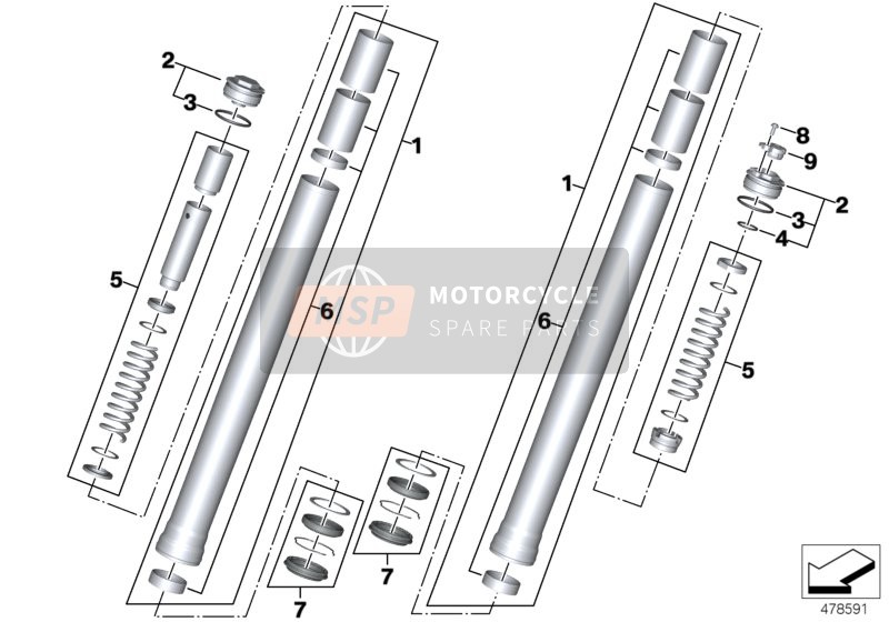 BMW R 1200 R (0A04, 0A14) 2015 Bullone Cilindro Verticale 2 para un 2015 BMW R 1200 R (0A04, 0A14)