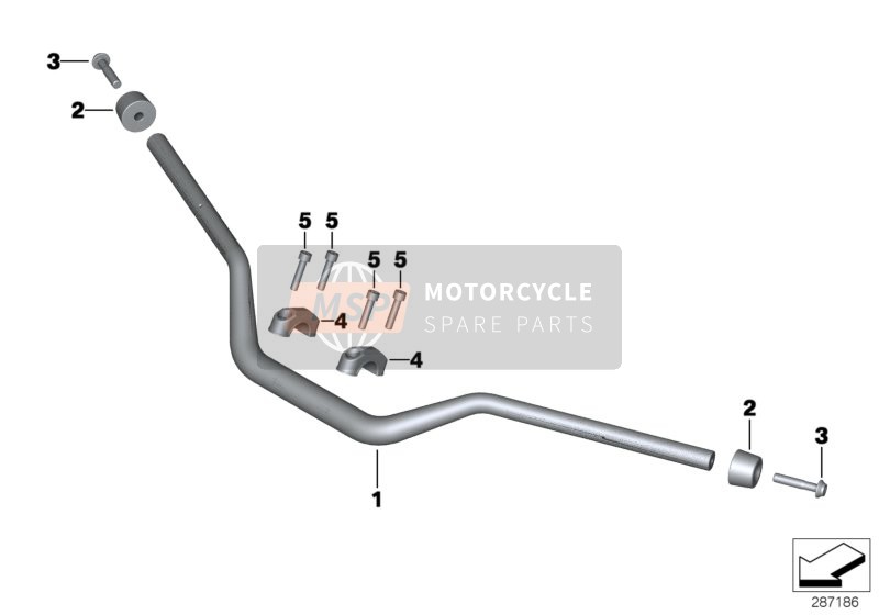 BMW R 1200 R (0A04, 0A14) 2015 Guidon pour un 2015 BMW R 1200 R (0A04, 0A14)