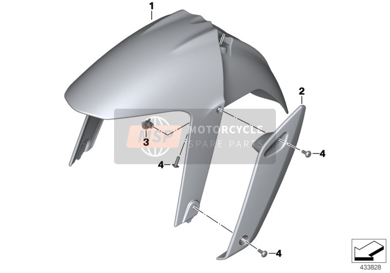 BMW R 1200 R 11 (0400,0490) 2012 Front Wheel Cover, Primed for a 2012 BMW R 1200 R 11 (0400,0490)