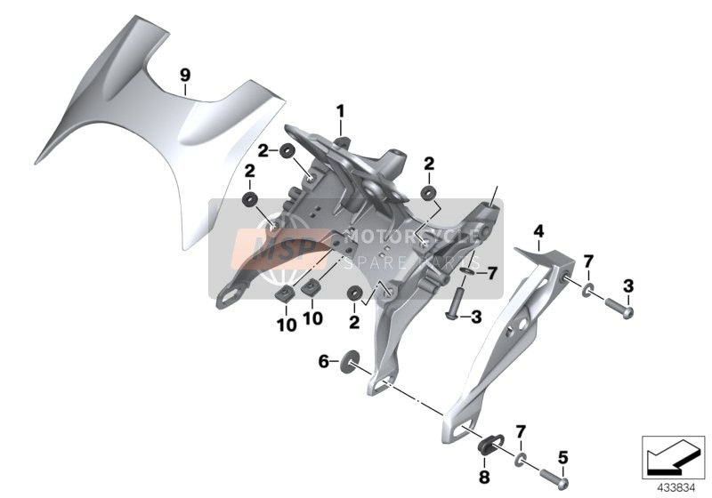 BRACKET F COCKPIT TRIM PANEL