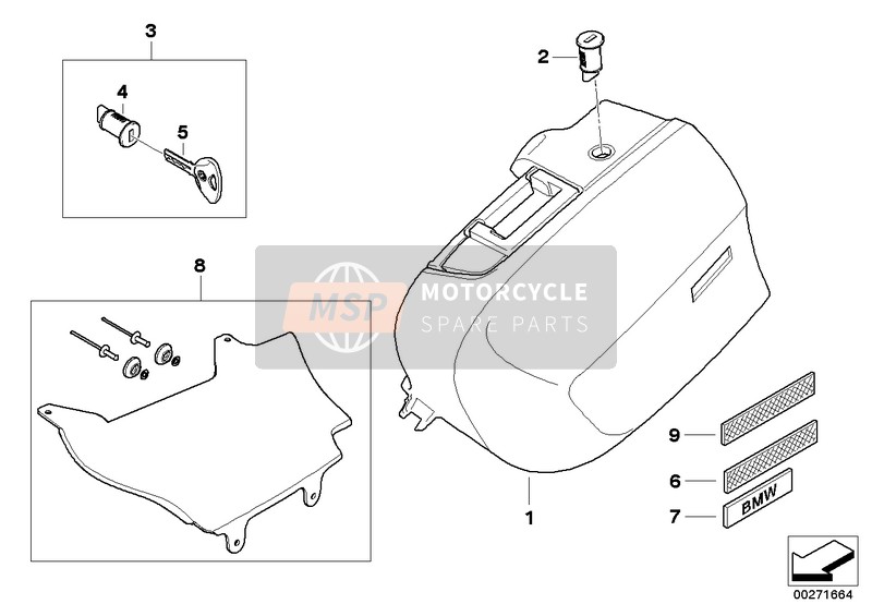 77427729294, Kit Postmontaggio Protez.Termica Valigie, BMW, 0