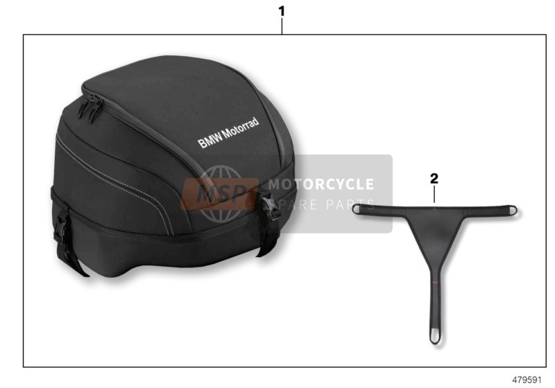 BMW R 1200 RS (0A05, 0A15) 2014 Tasche für Rücksitz für ein 2014 BMW R 1200 RS (0A05, 0A15)