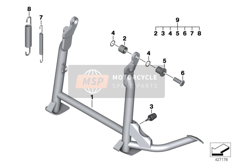 46527715154, Béquille Centrale, BMW, 0