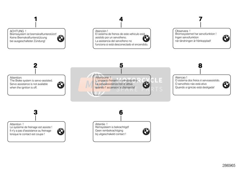 Hinweisschild "Integral ABS"