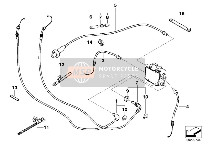 32737672846, Dispositivo Chiusura Tirante Gas, BMW, 0